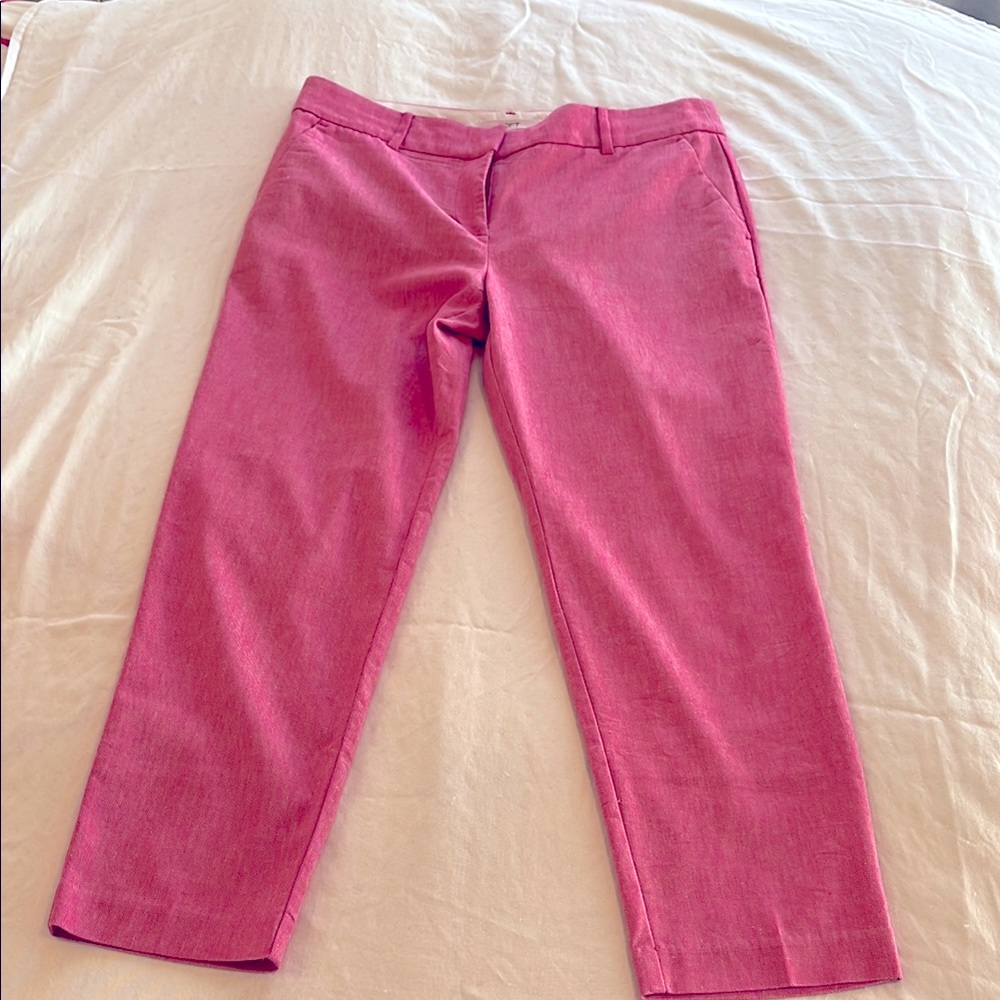 LOFT Rasberry pink slacks.